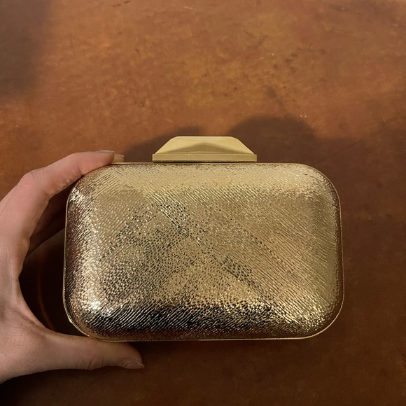 Jimmy Choo Gold Clutch Bag CLOUD Beautiful!! - Picture 2 of 6